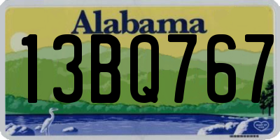 AL license plate 13BQ767
