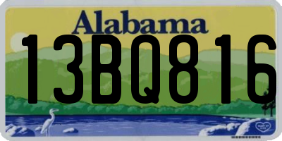 AL license plate 13BQ816