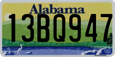 AL license plate 13BQ947