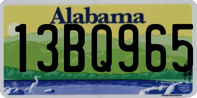 AL license plate 13BQ965
