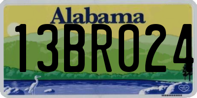 AL license plate 13BR024