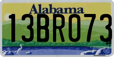 AL license plate 13BR073