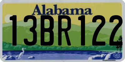 AL license plate 13BR122