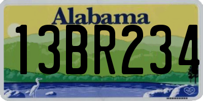AL license plate 13BR234