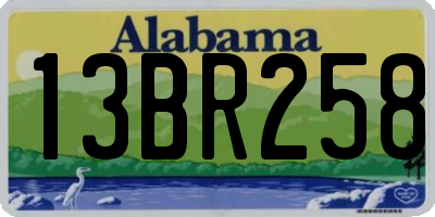 AL license plate 13BR258