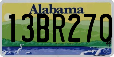 AL license plate 13BR270