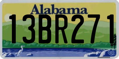 AL license plate 13BR271
