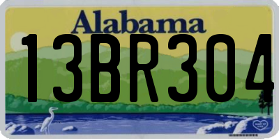 AL license plate 13BR304