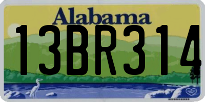 AL license plate 13BR314
