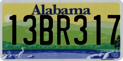 AL license plate 13BR317