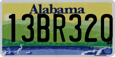 AL license plate 13BR320