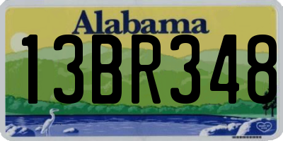 AL license plate 13BR348