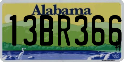 AL license plate 13BR366