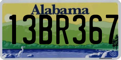 AL license plate 13BR367