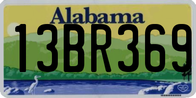 AL license plate 13BR369