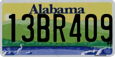 AL license plate 13BR409