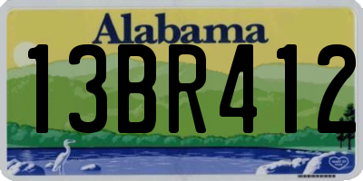 AL license plate 13BR412