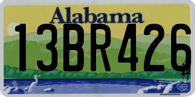 AL license plate 13BR426