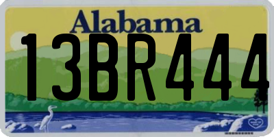 AL license plate 13BR444