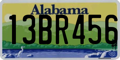 AL license plate 13BR456