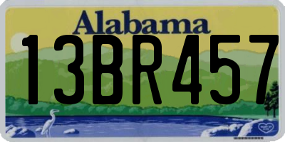 AL license plate 13BR457