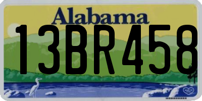 AL license plate 13BR458