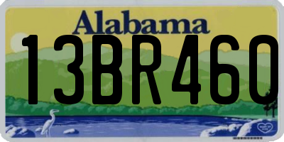 AL license plate 13BR460