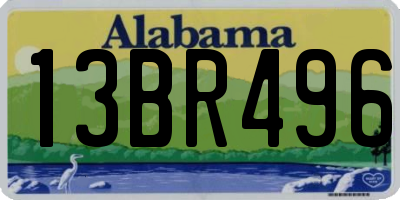 AL license plate 13BR496