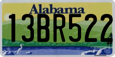 AL license plate 13BR522