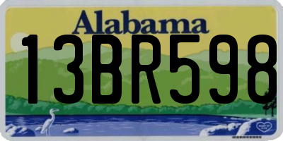 AL license plate 13BR598