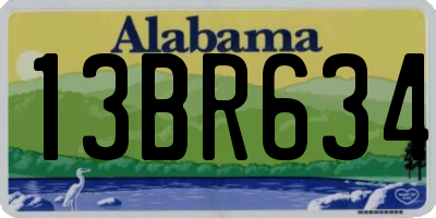 AL license plate 13BR634