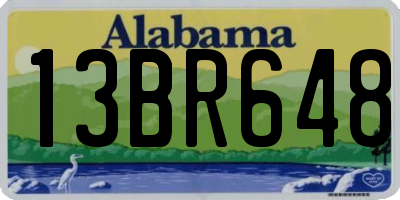 AL license plate 13BR648