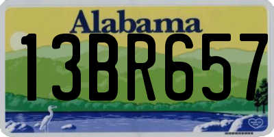 AL license plate 13BR657