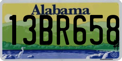 AL license plate 13BR658