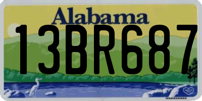 AL license plate 13BR687