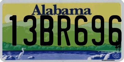 AL license plate 13BR696