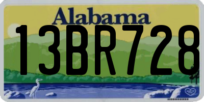 AL license plate 13BR728