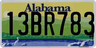AL license plate 13BR783