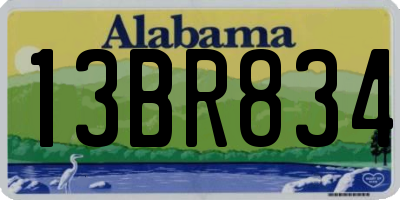AL license plate 13BR834