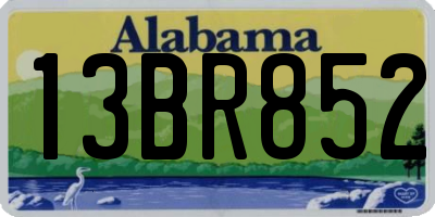 AL license plate 13BR852