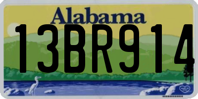 AL license plate 13BR914