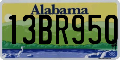 AL license plate 13BR950