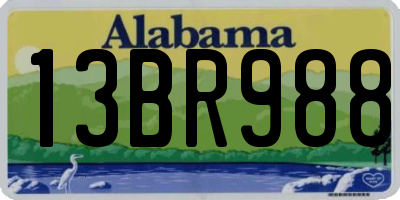 AL license plate 13BR988