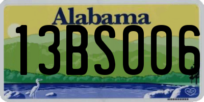 AL license plate 13BS006