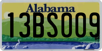 AL license plate 13BS009