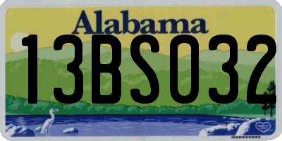 AL license plate 13BS032