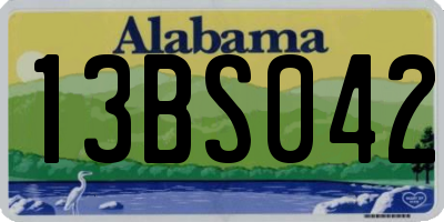 AL license plate 13BS042