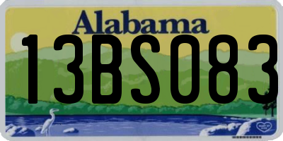 AL license plate 13BS083