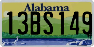 AL license plate 13BS149