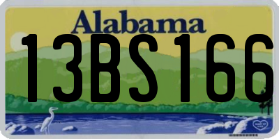 AL license plate 13BS166